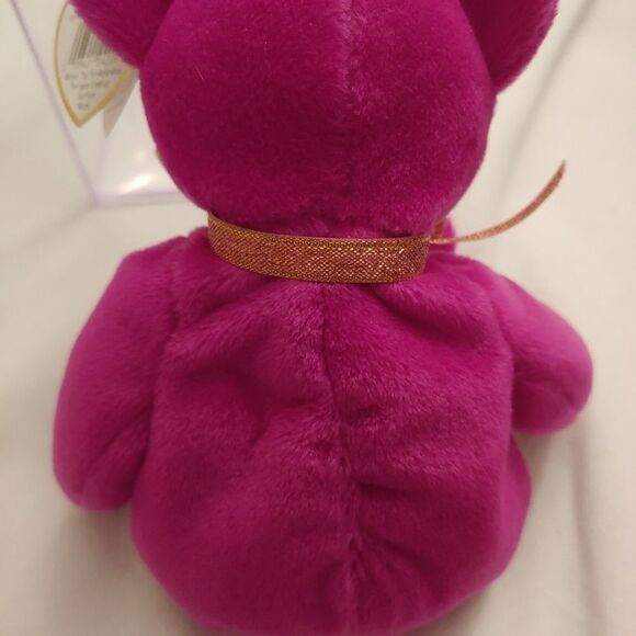 Ty Beanie Baby 9" MILLENIUM Purple Bear DOB: January 1, 1999 - Picture 6 of 8
